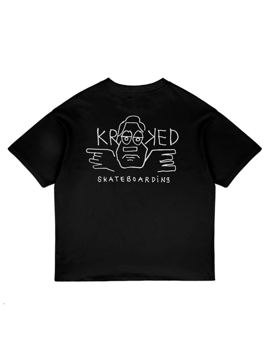 Krooked Arketype Raw Tee B&W